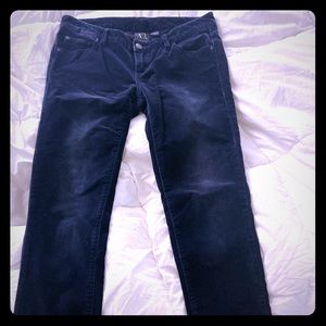 Armani exchange black corduroy pants